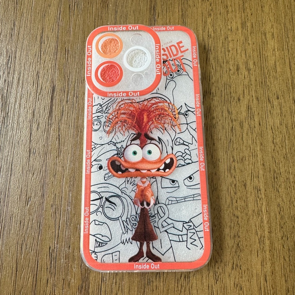 Inside Out Character Phone Case - Orange IPhone 15 Pro